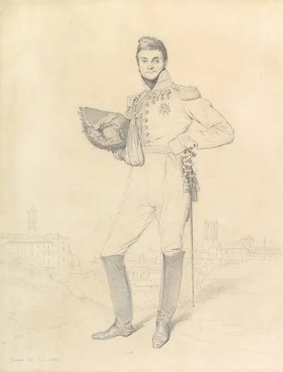 General Louis-Étienne Dulong de Rosnay by Жан Огюст Доминик Энгр, 1818 — digital art print download