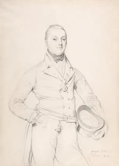 Admiral Sir Fleetwood Broughton Reynolds Pellew by Жан Огюст Доминик Энгр, 1817 — digital art print download