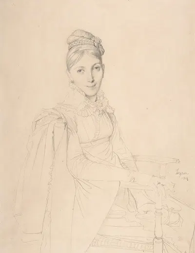 Portrait of a Seated Lady by Жан Огюст Доминик Энгр, 1814 — digital art print download