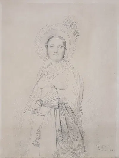 Madame Lavergne by Жан Огюст Доминик Энгр, 1818 — digital art print download