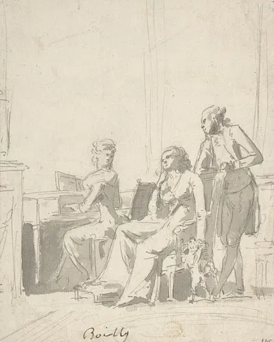 Conversation Piece by Луи-Леопольд Бойи, 1761–1845 — digital art print download