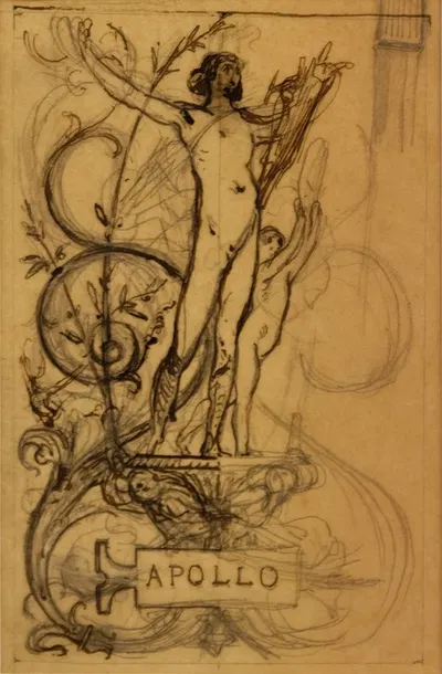 Apollo by Люк-Оливье Мерсон, 1880 — digital art print download