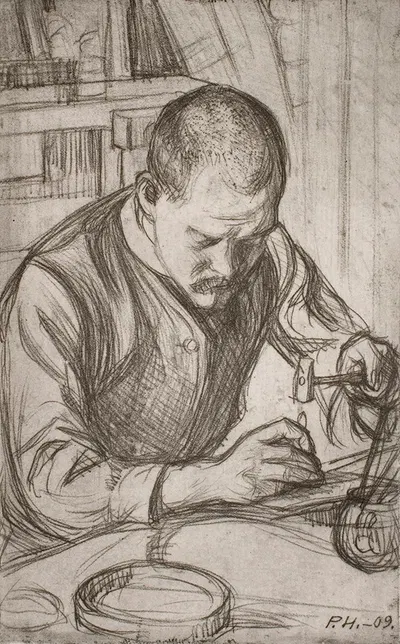 Arttu Embossing Copper by Pekka Halonen, 1909 — digital art print download