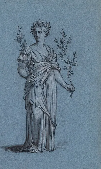 Figure centrale du groupe de gauche by Пьер-Поль Прудон, 1807 — digital art print download