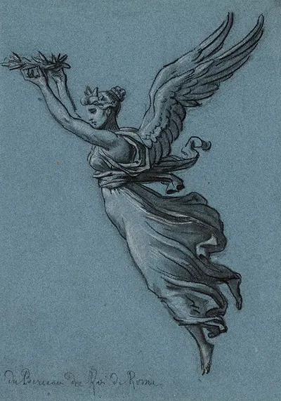 La gloire planant sur le monde by Пьер-Поль Прудон — digital art print download