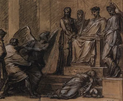 Thémis et Némésis by Пьер-Поль Прудон, 1805 — digital art print download