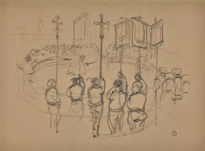 Religious Ceremony, Brittany by Robert Polhill Bevan — digital art print download