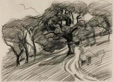 Landscape With Trees by Robert Polhill Bevan — digital art print download
