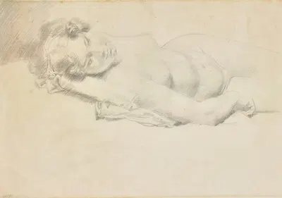 Reclining Nude by Уильям Орпен — digital art print download