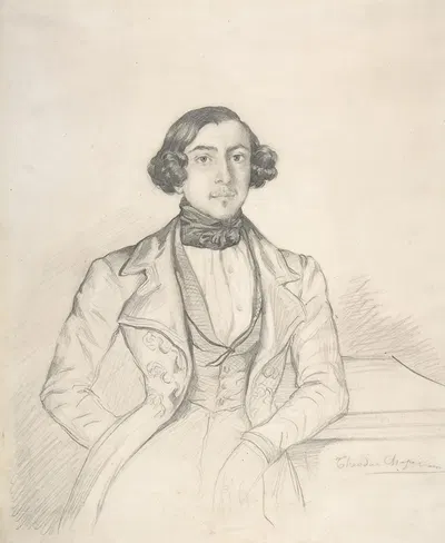 Count Philibert-Oscar de Ranchicourt by Теодор Шассериу — digital art print download