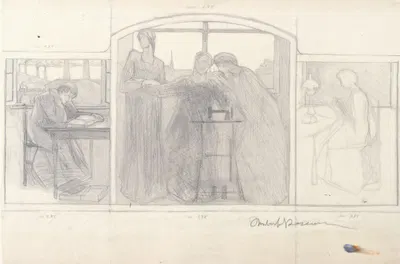 Study for 'Homage to Mother' by Умберто Боккьони, 1907 — digital art print download