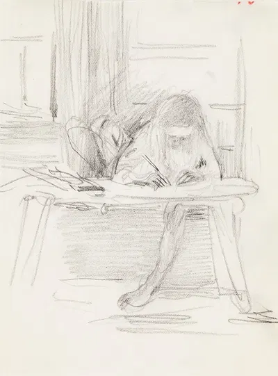 Antti Drawing by Венни Солдан-Брофельдт, 1908 — digital art print download