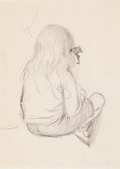 Antti Sitting, seen diagonally from behind by Венни Солдан-Брофельдт — digital art print download