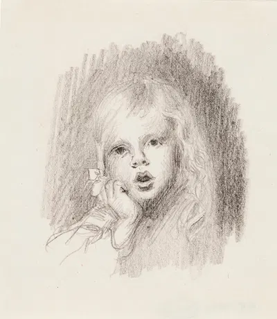 Antti, Hand Against Cheek by Венни Солдан-Брофельдт, 1905 — digital art print download