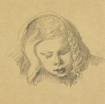 Antti, Hand Against Cheek by Венни Солдан-Брофельдт, 1907 — digital art print download
