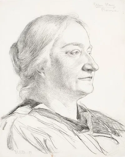 Author Ellen Key by Венни Солдан-Брофельдт, 1907 — digital art print download