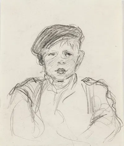 Boy Wearing Cap by Венни Солдан-Брофельдт — digital art print download