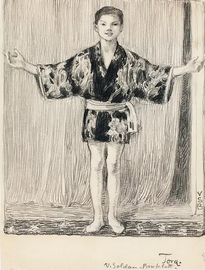 Tora itämaisessa tunikassa by Венни Солдан-Брофельдт, 1916 — digital art print download