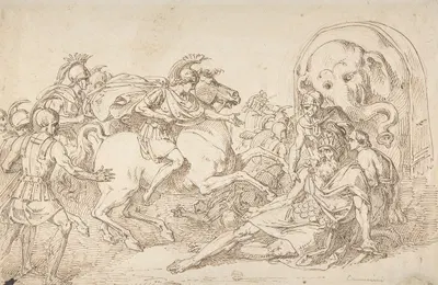 Alexander and Porus by Винченцо Камучини, 1771–1844 — digital art print download