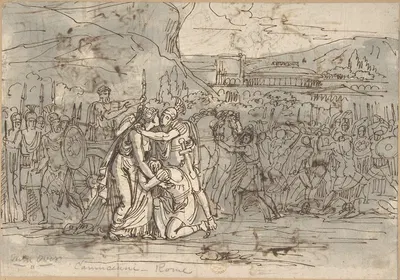 Soldiers Going into Battle by Винченцо Камучини, 1771–1844 — digital art print download