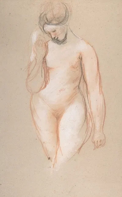 Standing Female Nude by Уильям Этти — digital art print download