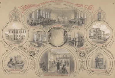The main telegraph office newly built in St. Petersburg and opened 14 October 1862 by Адольф Иосифович Шарлемань, 1862 —…