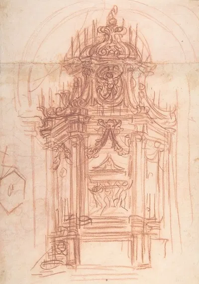 Design for a Catafalque by Baldassarre Franceschini — digital art print download