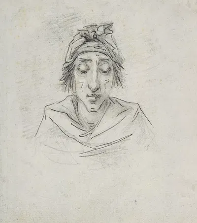 Caricature of Georges-Auguste Couthon (called Aristide, 1756-1794) by Vivant Denon — digital art print download