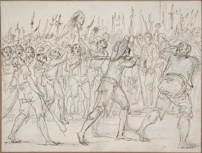 The Head of Jean Féraud (1759-1795), a Deputy at the Convention, Carried on a Pike, May 21, 1795. by Vivant Denon,…
