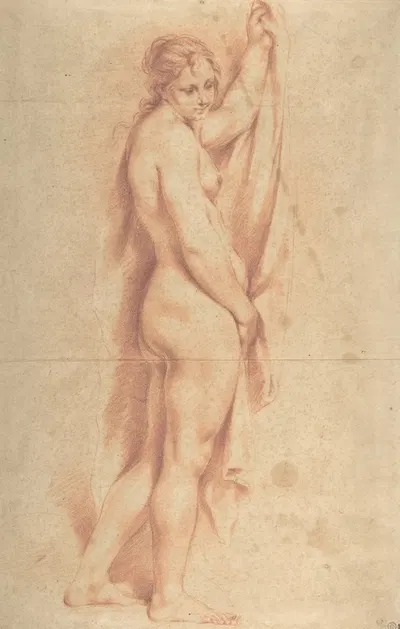 Standing Nude Female Figure by Карло Чиньяни — digital art print download