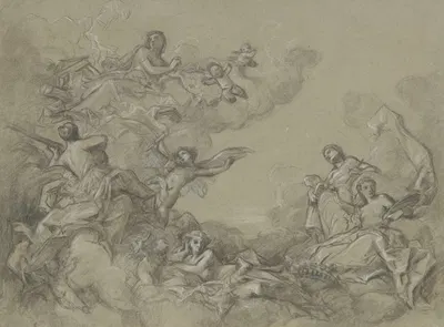 Study for a ceiling by Шарль Чаплин — digital art print download