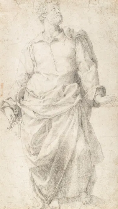 Study for the Figure of Saint Peter by Даниэле да Вольтерра — digital art print download