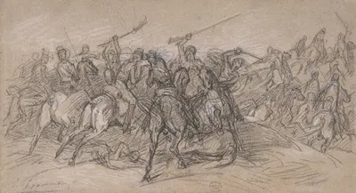Arab Skirmish by Эжен Фроментен — digital art print download