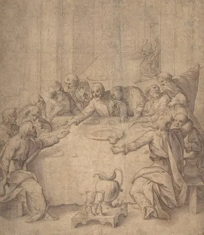 The Last Supper by Francesco Curia, 1565–1608 — digital art print download