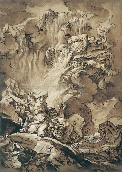 The Deliverance of Cybele, an Allegory of the Seasons by Gabriel-François Doyen — digital art print download
