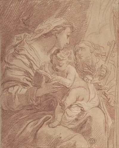 The Holy Family by Гаэтано Гандольфи, 1734–1802 — digital art print download