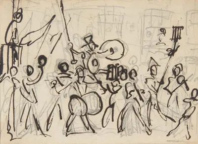 A Parade by Джордж Круикшанк — digital art print download