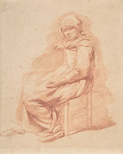 Seated Young Woman by Геррит Адриансз. Беркхейде — digital art print download