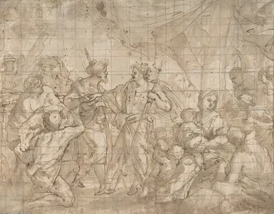Old Testament Scene by Giovanni Battista Carlone — digital art print download