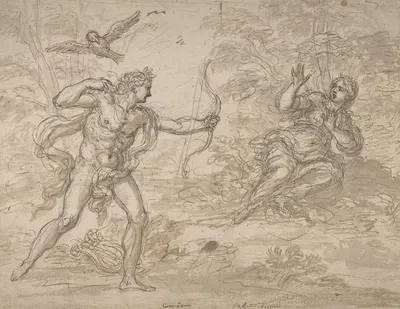 Apollo and Coronis by Giovanni Battista Foggini, 1652–1725 — digital art print download