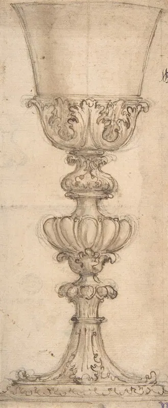 Design for a Chalice by Giovanni Battista Foggini, 1652–1725 — digital art print download