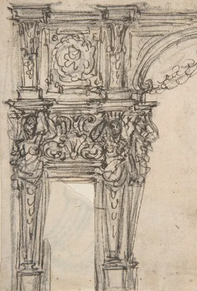 Design for a Proscenium or Monumental Alcove by Giovanni Battista Foggini, 1652–1725 — digital art print download