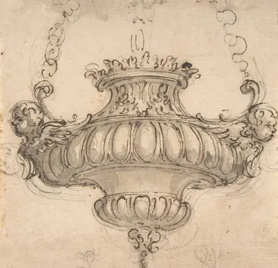 Design for Suspended Censer by Giovanni Battista Foggini, 1652–1725 — digital art print download