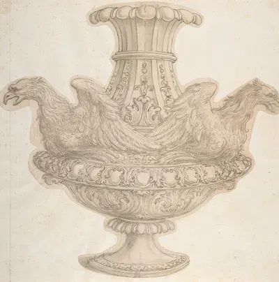 Design for Vase with Eagles by Giovanni Battista Foggini, 1652–1725 — digital art print download