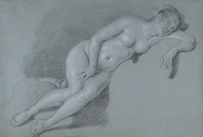 Reclining Female Nude by Говерт Флинк — digital art print download