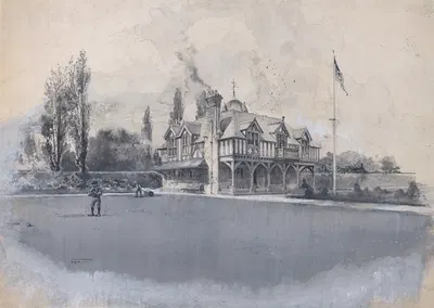 The Athletic Club at Bowling Green by Harry Fenn — digital art print download