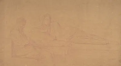 The Nativity by Жан-Ипполит Фландрен, 1860 — digital art print download