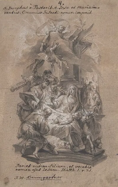Nativity by Иоганн Вольфганг Баумгартнер — digital art print download