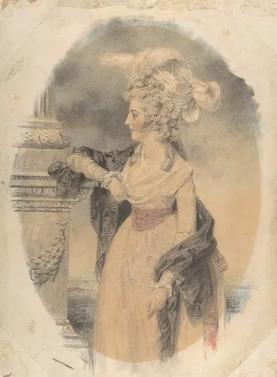 Elizabeth Ford, later Lady Colville of Culross by Джон Даунман, 1785 — digital art print download