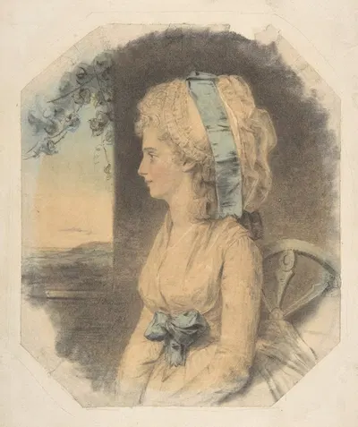 Miss Mary Cruikshank, only sister of James Cruikshank by Джон Даунман, 1781 — digital art print download